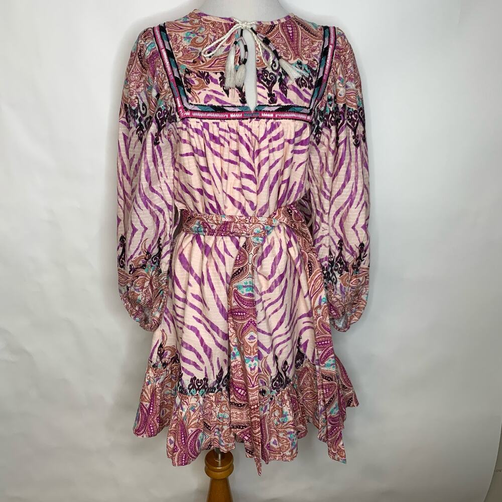 INC boho Beaded Embroidered Dress Sz XS